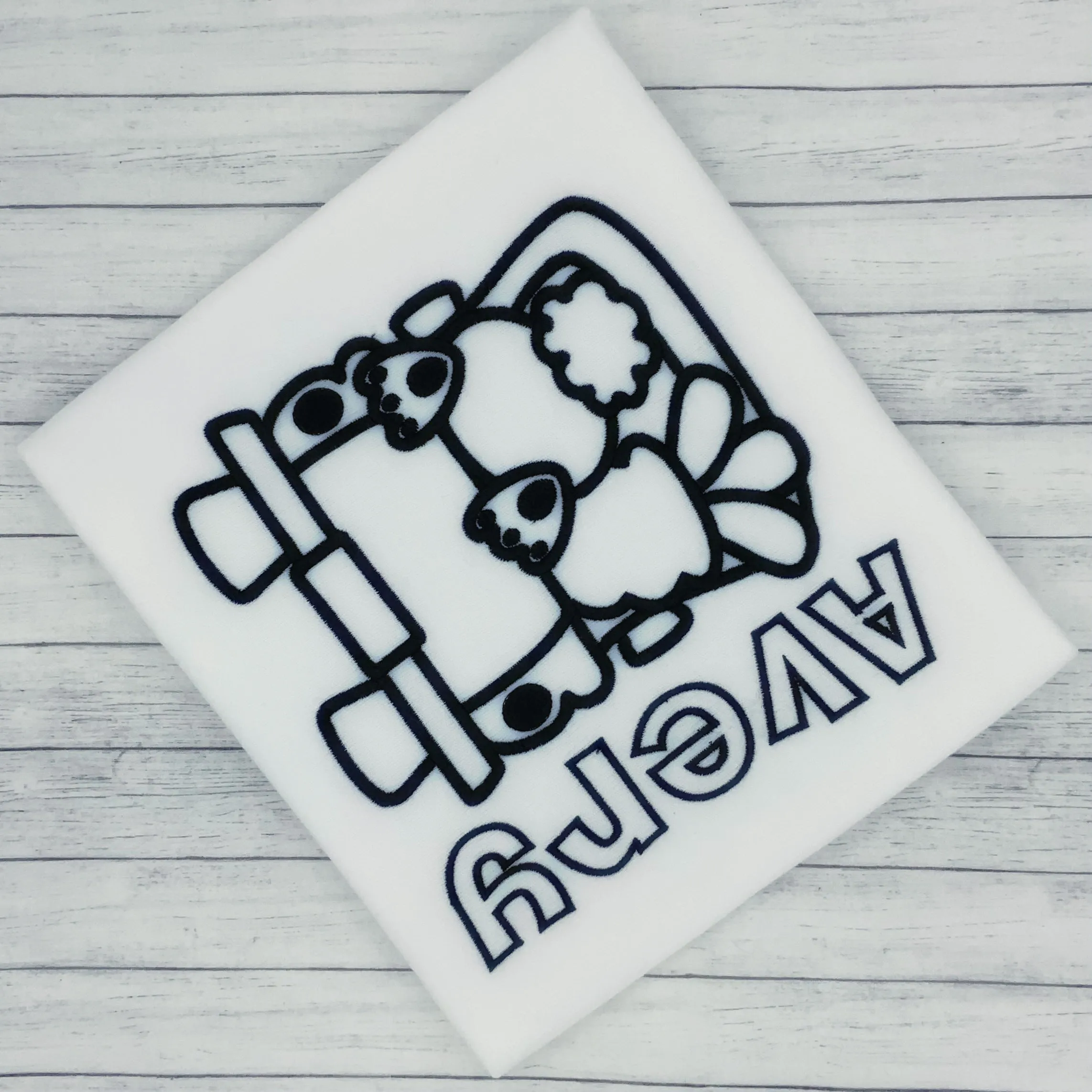 Color Me Embroidery - Rabbit in Car - Washable Markers Included