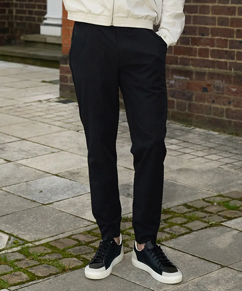 CREVE NINE: Men's Half Jogger Pants - Black