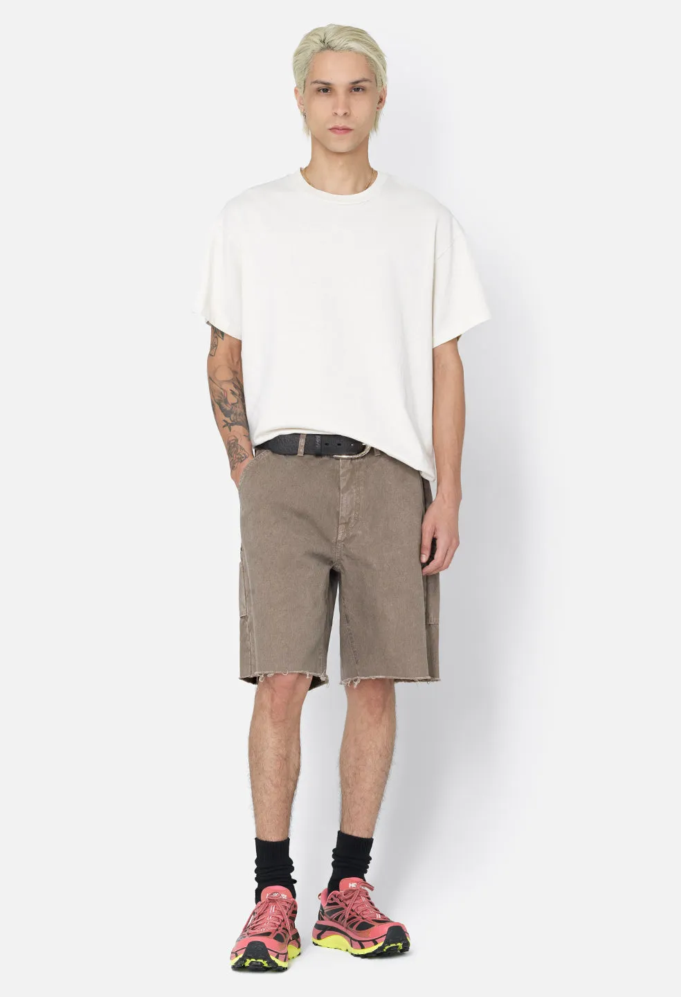 Cut-Off Work Shorts / Brown