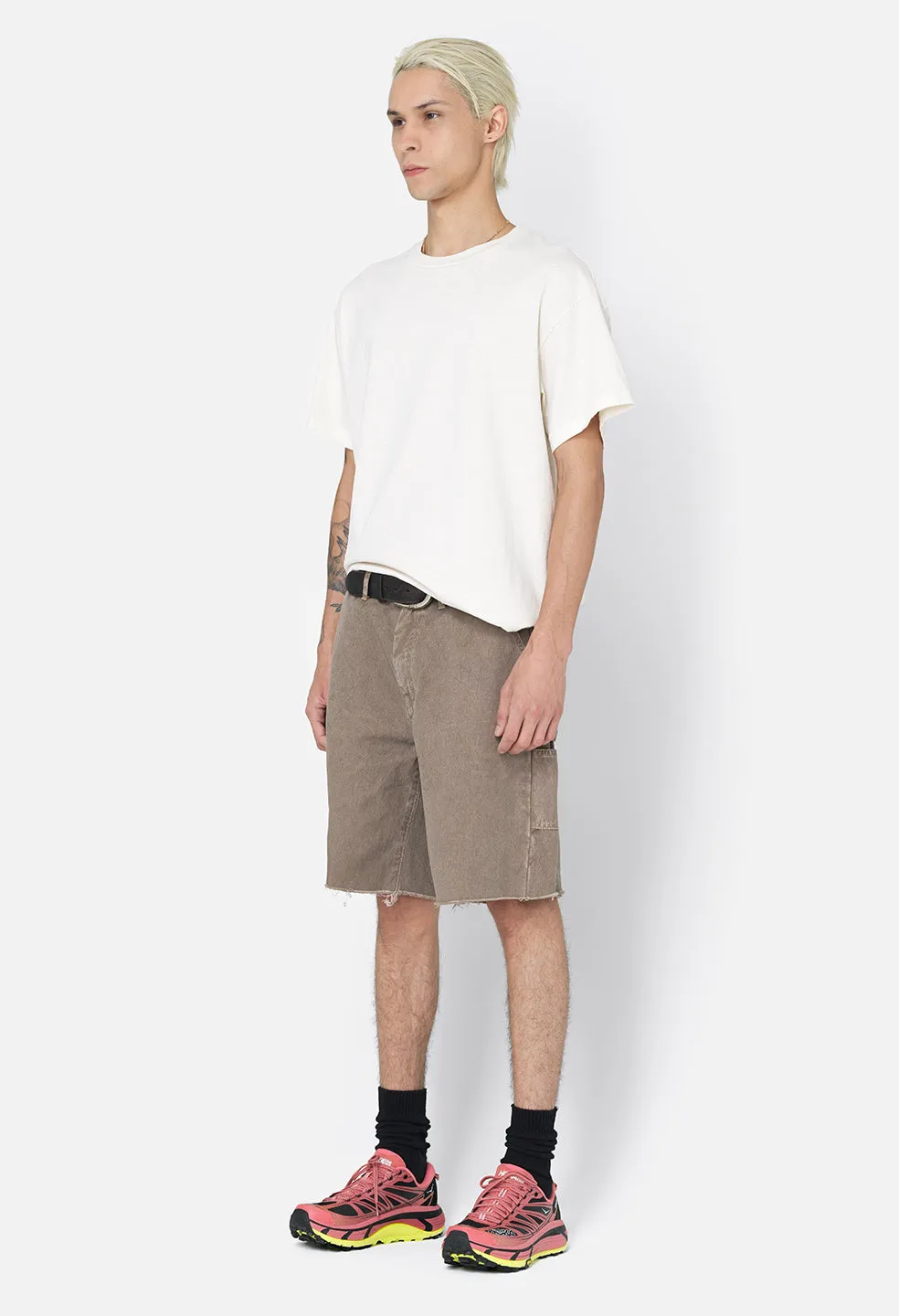 Cut-Off Work Shorts / Brown