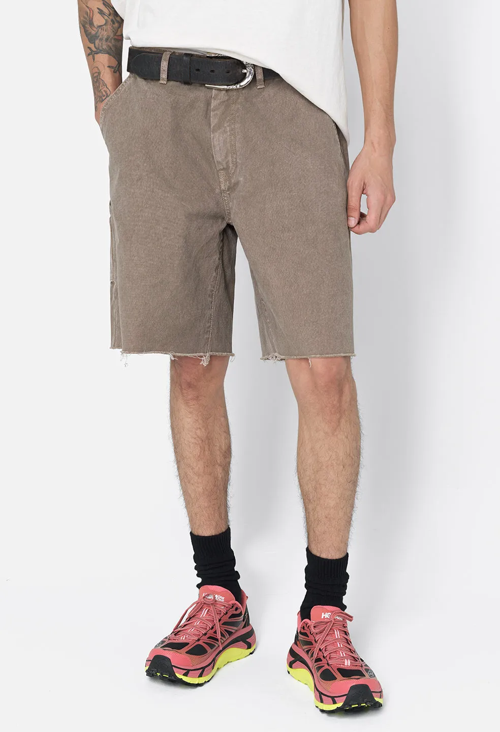Cut-Off Work Shorts / Brown