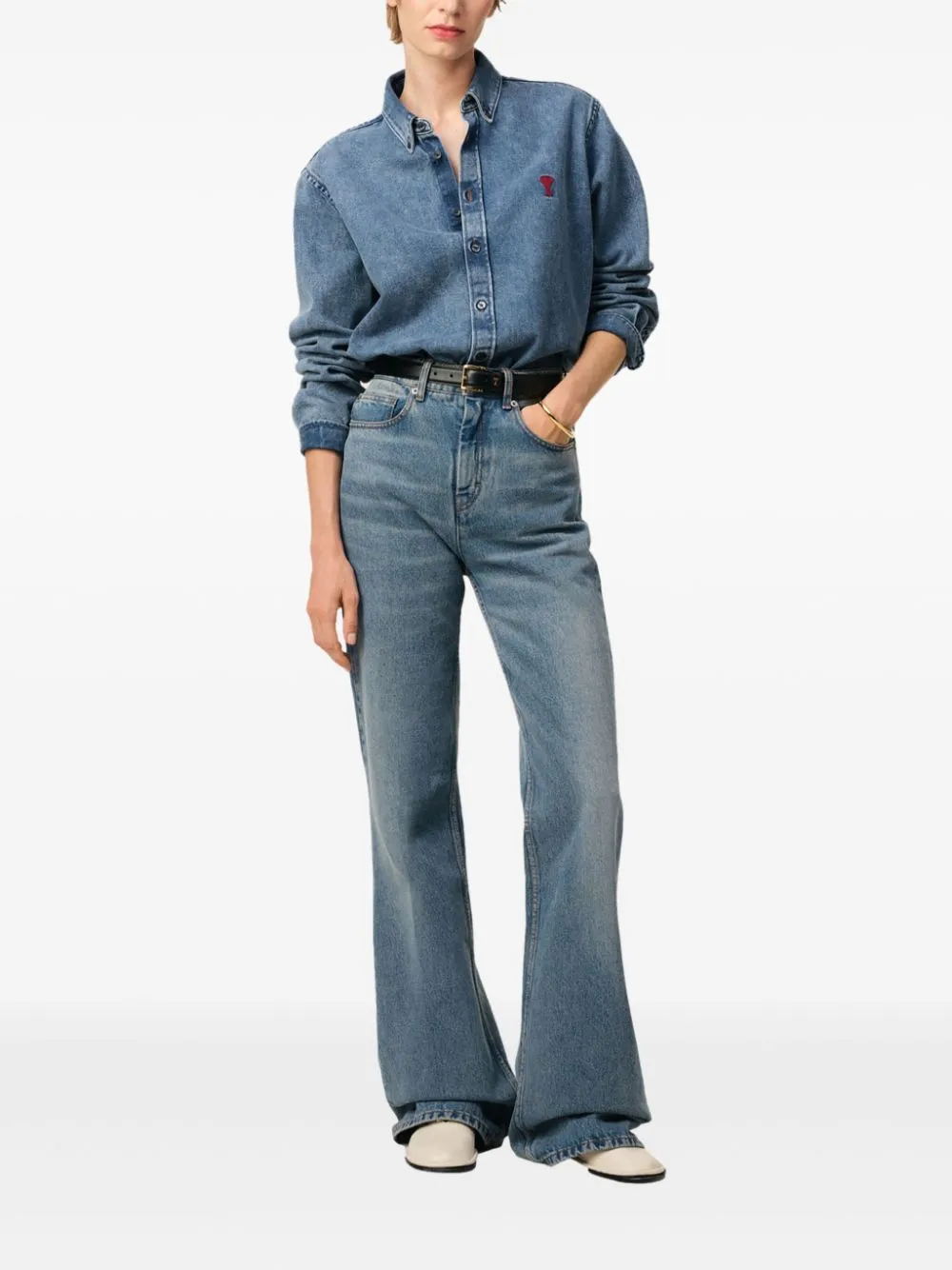 Denim cotton shirt
