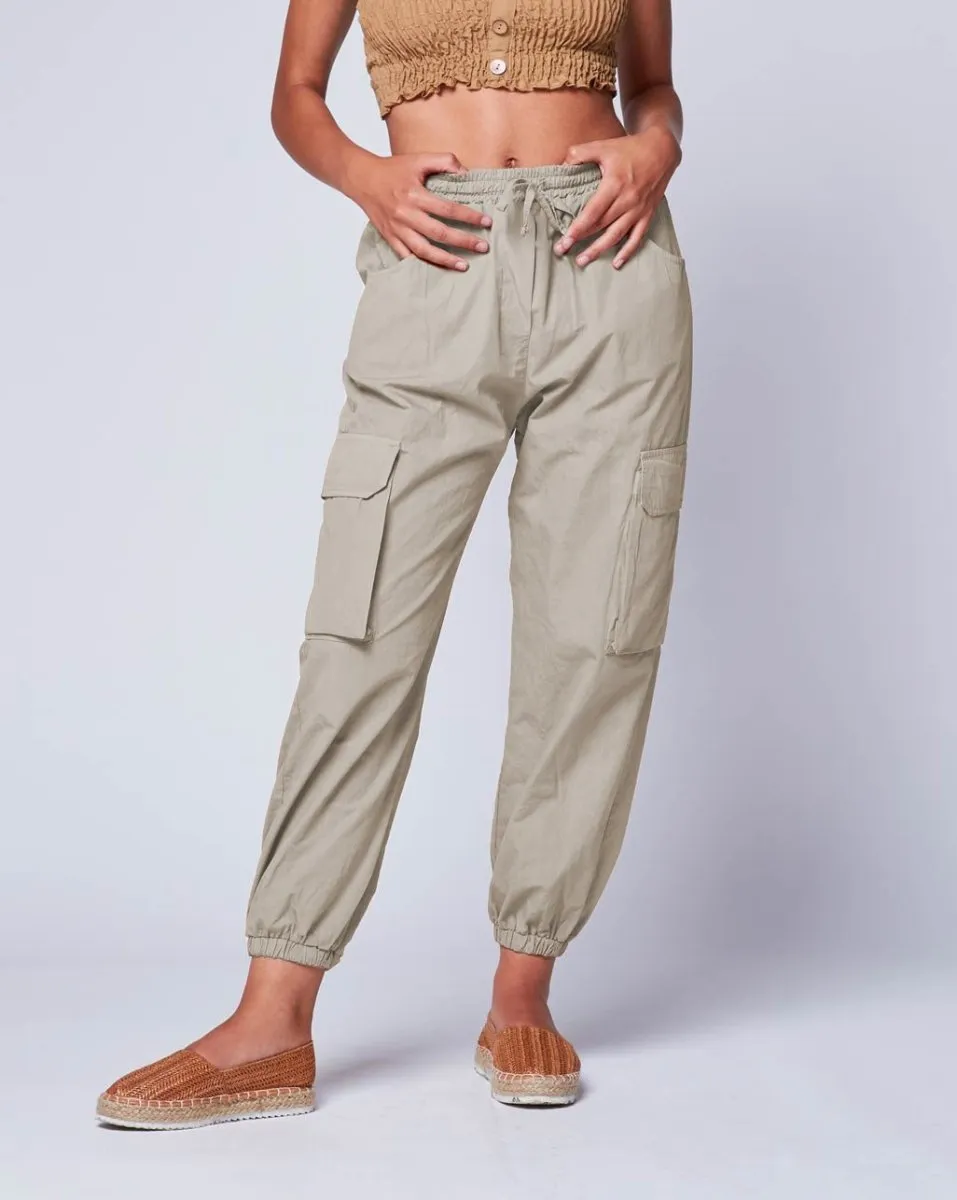 Drawstring Camo Cargo Jogger