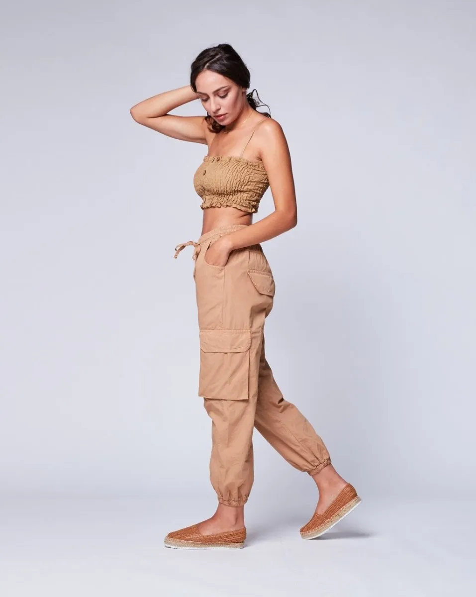 Drawstring Camo Cargo Jogger
