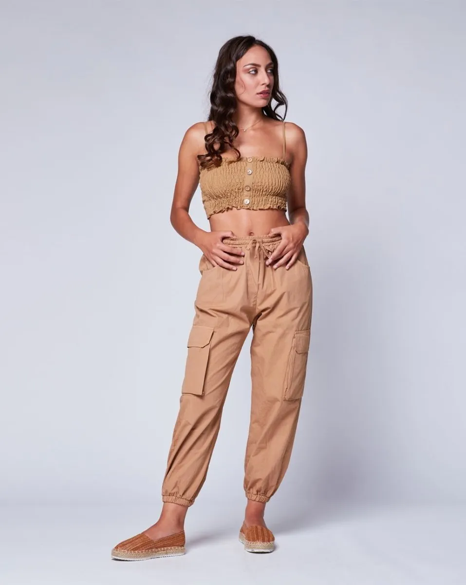 Drawstring Camo Cargo Jogger