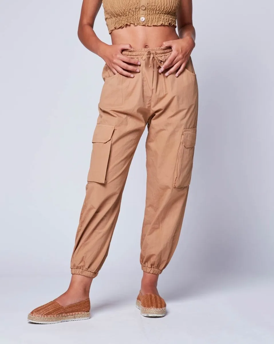 Drawstring Camo Cargo Jogger