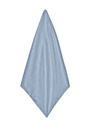 Dusky Blue Poly Dupion Handkerchief