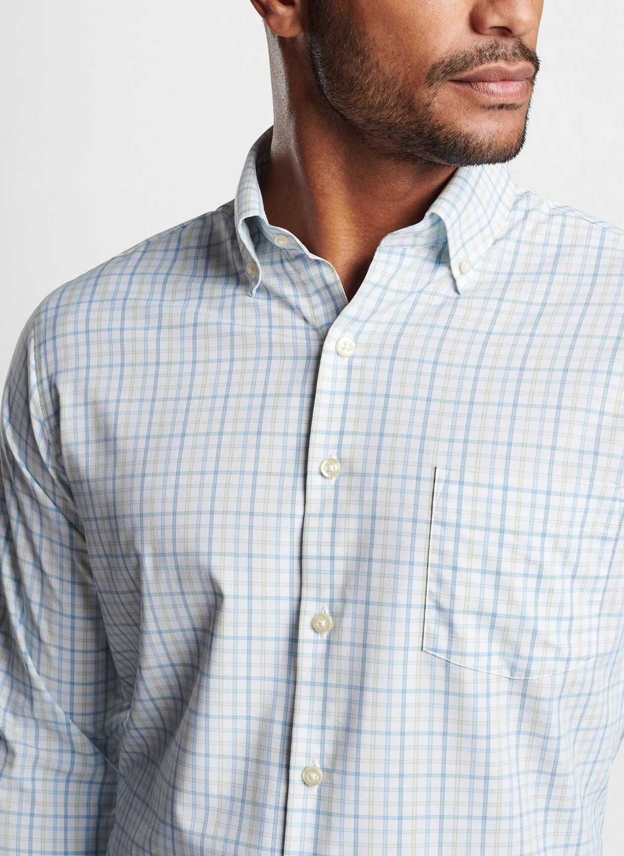 Eastport Performance Twill  Sport Shirt (Larkspur)