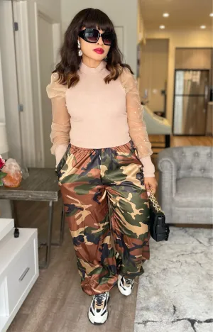Eleanor Camo Joggers Pants