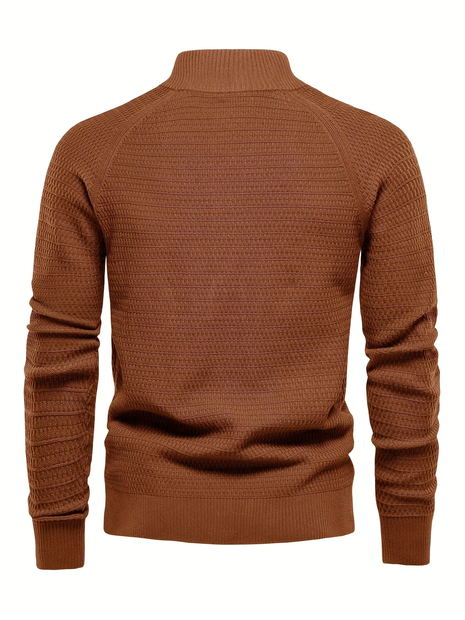 Elegant Men's Knit Shirt with Open Collar