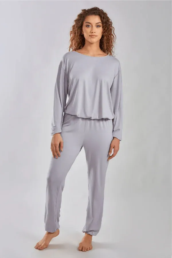 Elise PJ Set- Light Gray