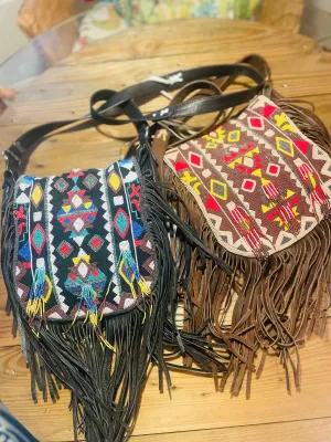 EMBROIDERED crossbody bag