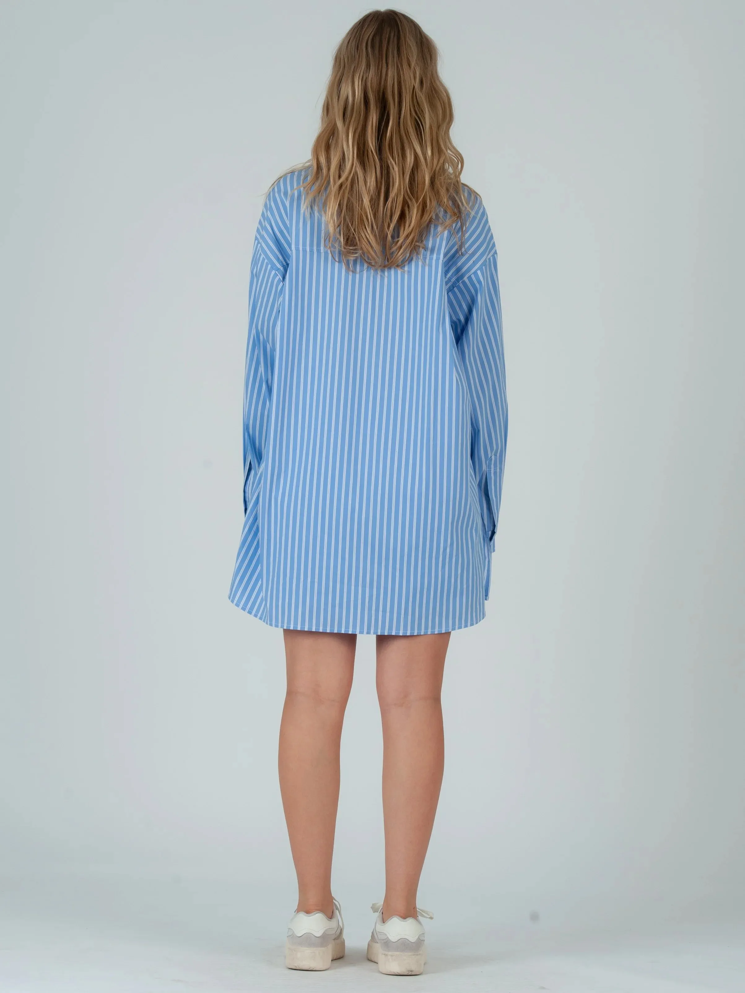 Evie Classic Menswear Button Down {Cloud}