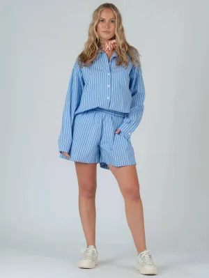 Evie Classic Menswear Button Down {Cloud}