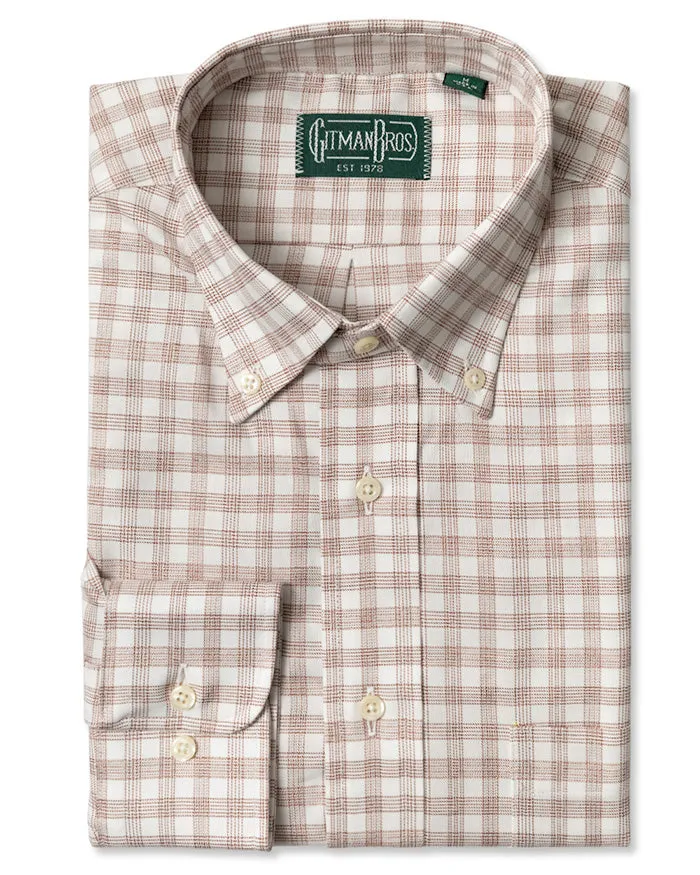Fine Brown Check