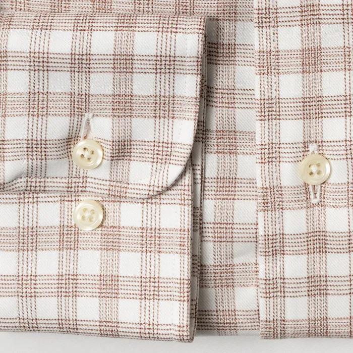 Fine Brown Check
