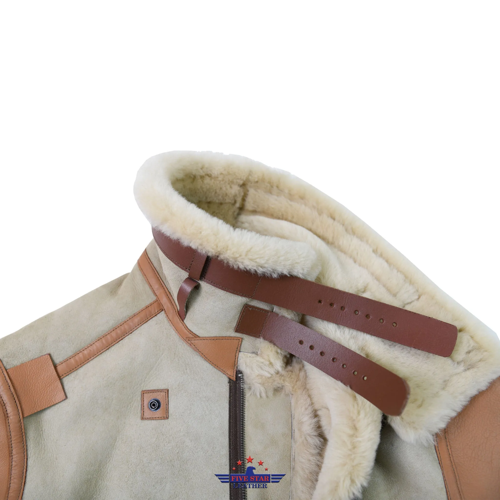 FiveStar Leather Sheep Skin Flying Type B-3 Un-Coated 1937 Jacket Version
