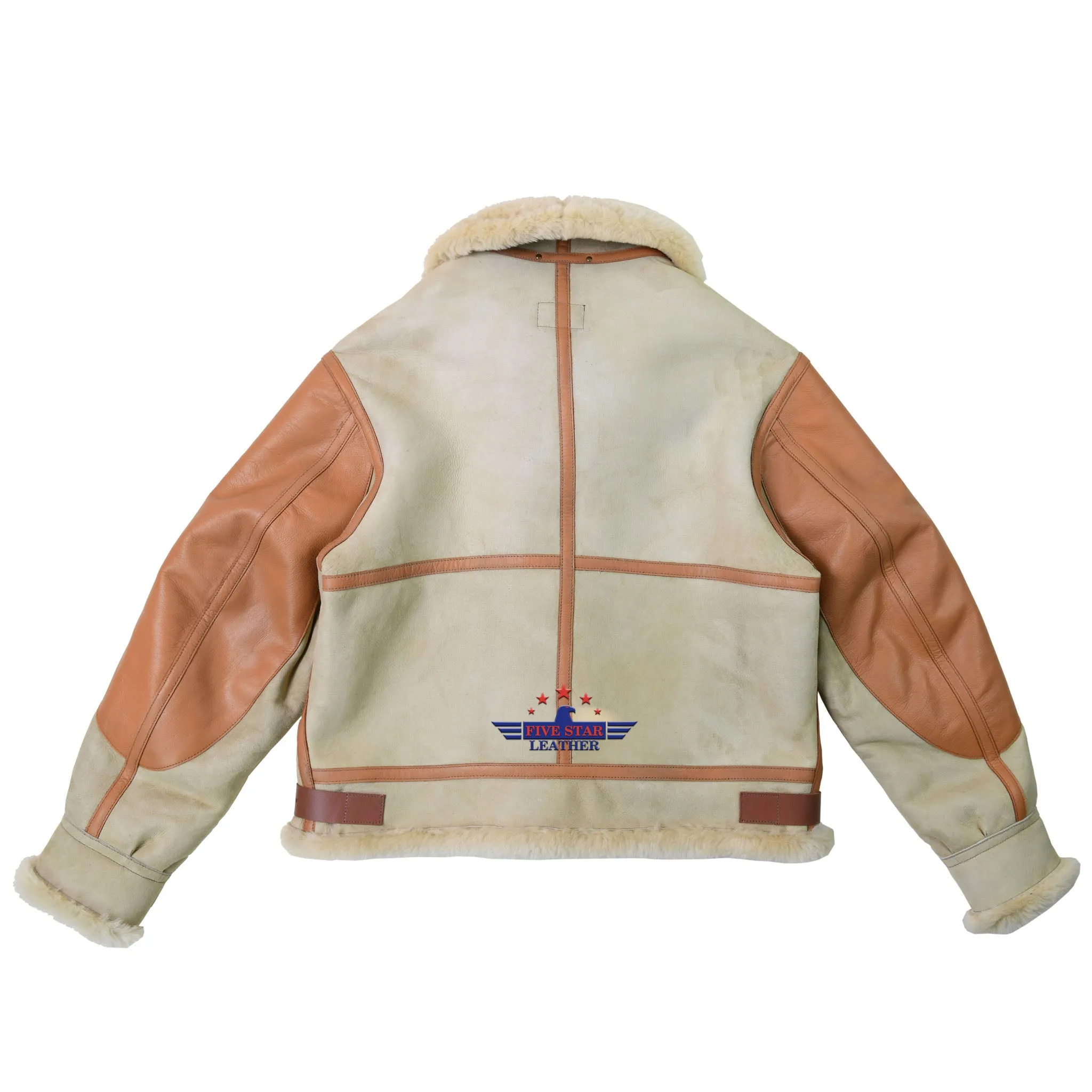 FiveStar Leather Sheep Skin Flying Type B-3 Un-Coated 1937 Jacket Version