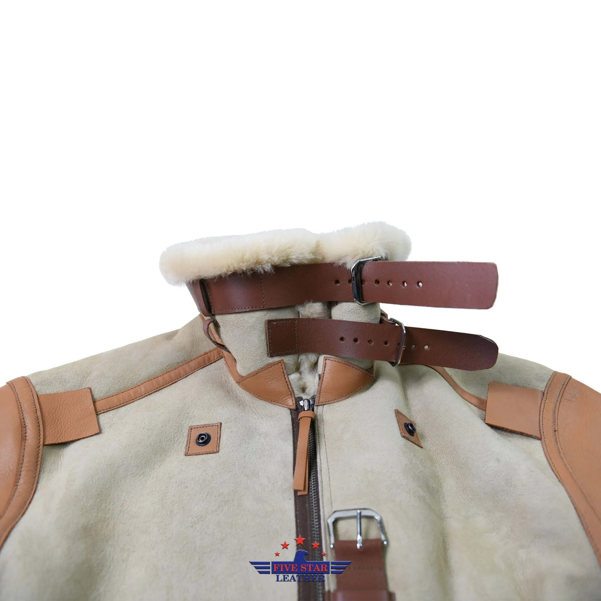 FiveStar Leather Sheep Skin Flying Type B-3 Un-Coated 1937 Jacket Version