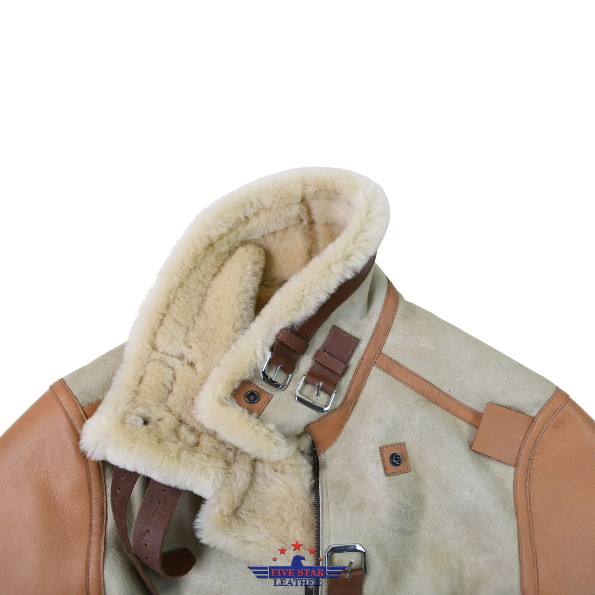 FiveStar Leather Sheep Skin Flying Type B-3 Un-Coated 1937 Jacket Version