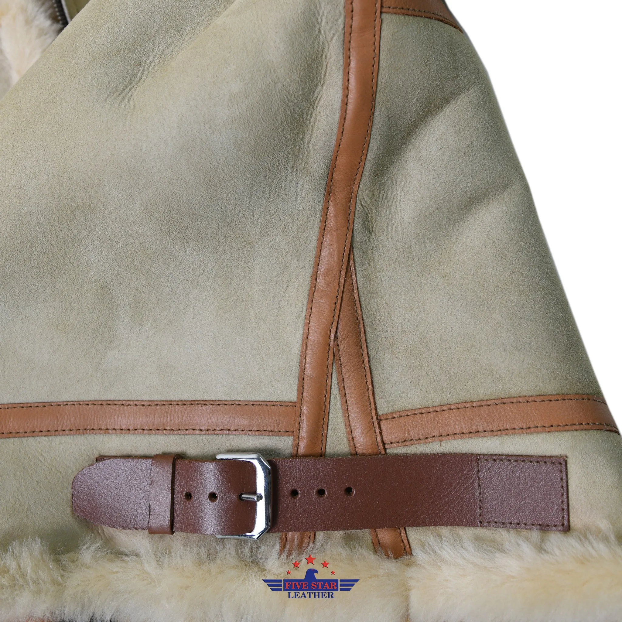 FiveStar Leather Sheep Skin Flying Type B-3 Un-Coated 1937 Jacket Version