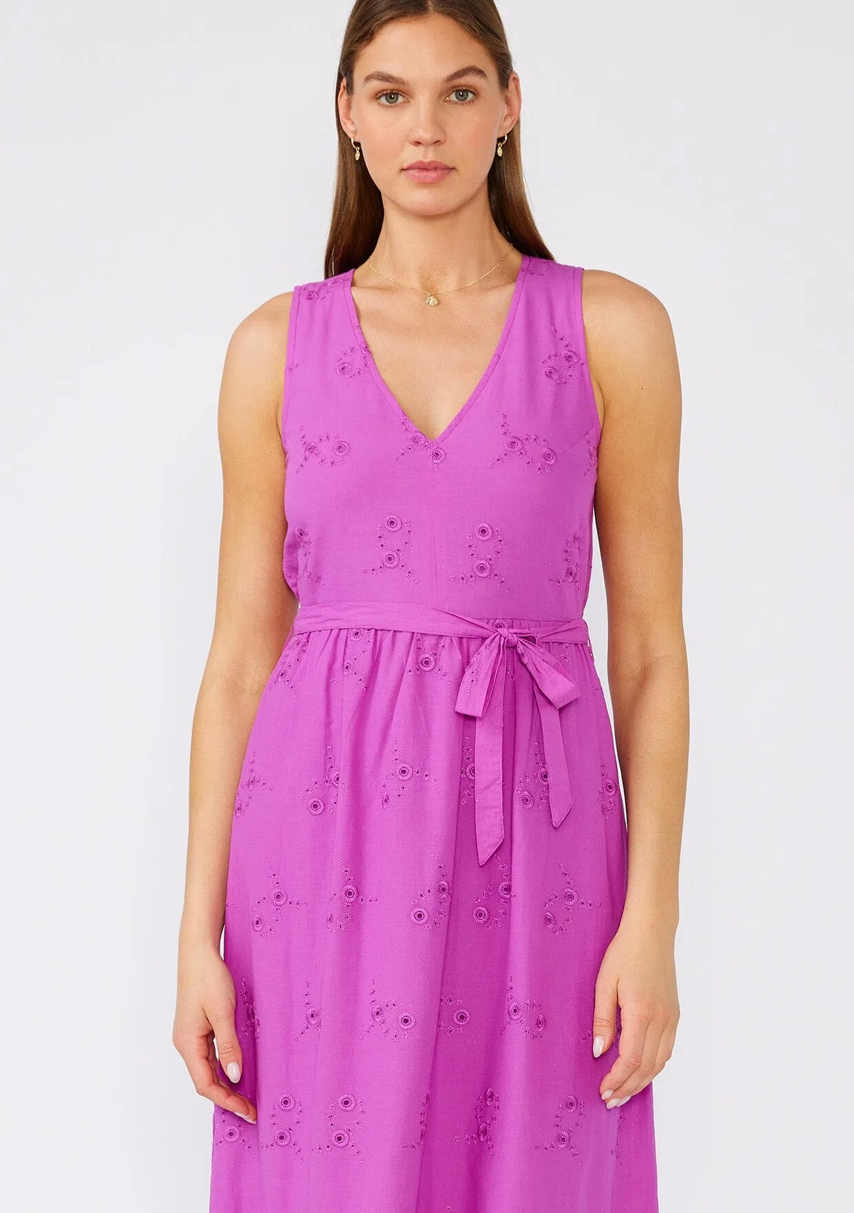 Forever Yours Embroidered Midi Dress
