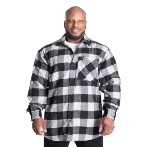 GASP Heavy Flannel Shirt - Grey/Black