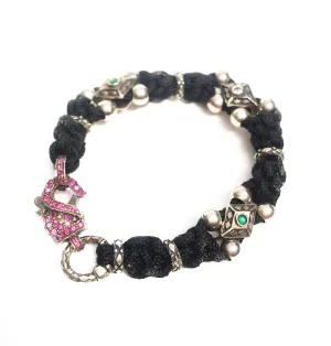 Gemstone Macrame Bracelet