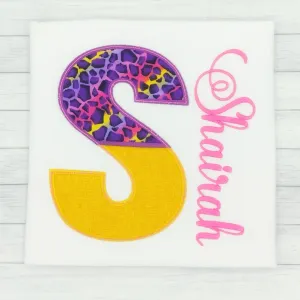 Girl Name Shirt - Split Letter