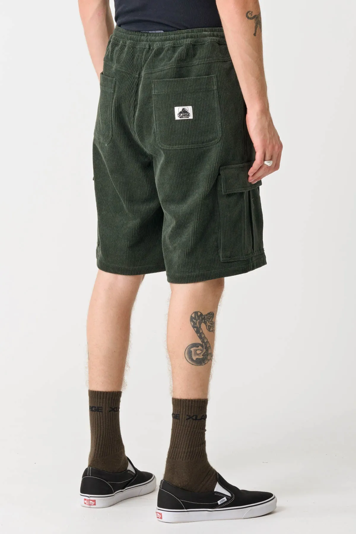 GRAFF CORD 91 CARGO SHORT - PIGMENT MILITARY