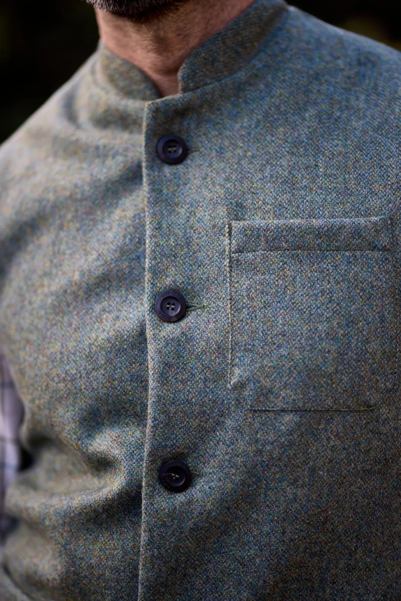 Gun Hill Mens Thorpe Nehru Waistcoat - 4 colours
