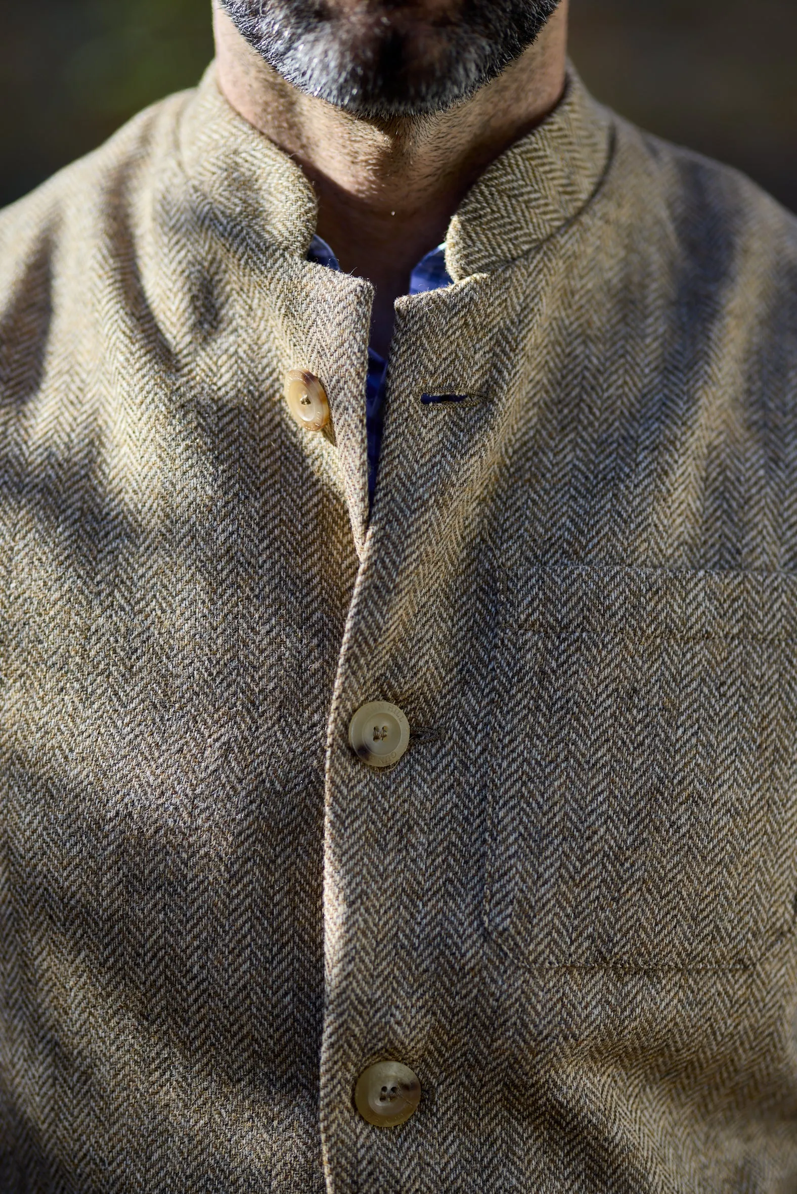 Gun Hill Mens Thorpe Nehru Waistcoat - 4 colours