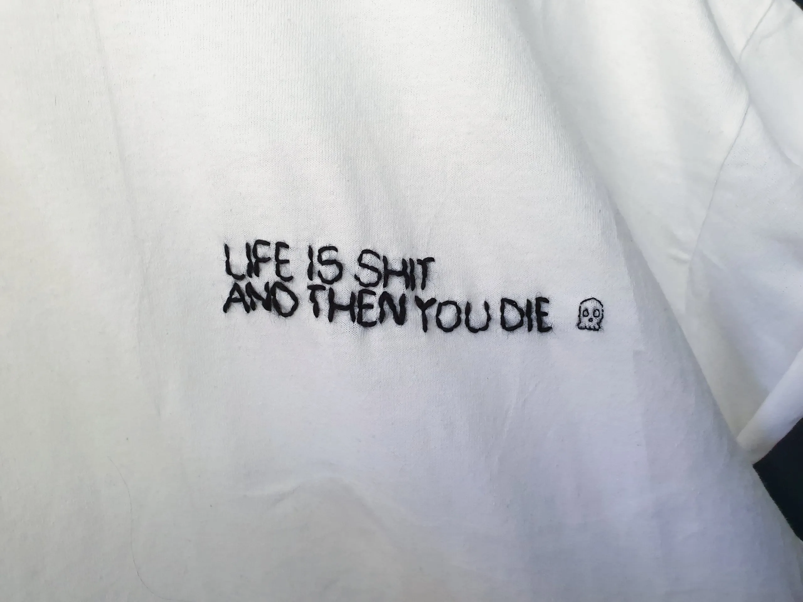 Hand Embroidered Life Shirt