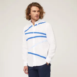 Harmont & Blaine Two-Tone Bands Shirt - White