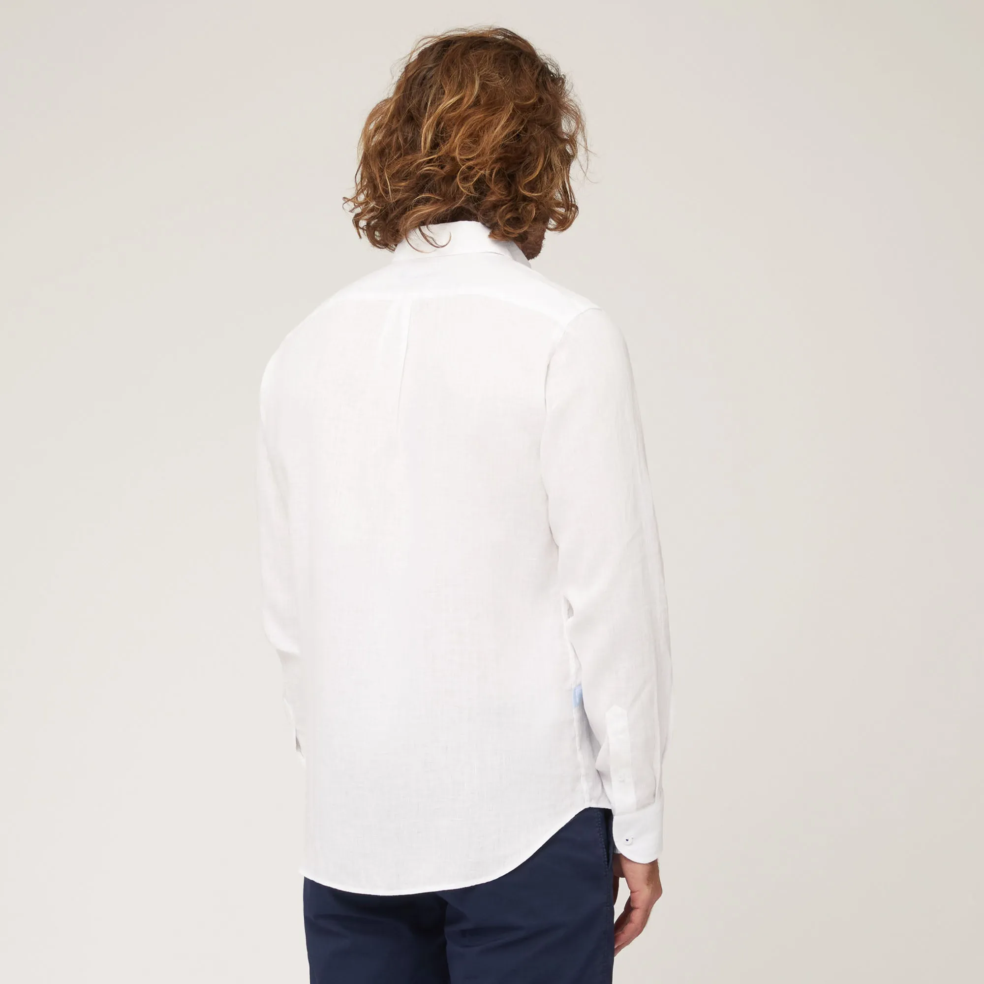 Harmont & Blaine Two-Tone Bands Shirt - White