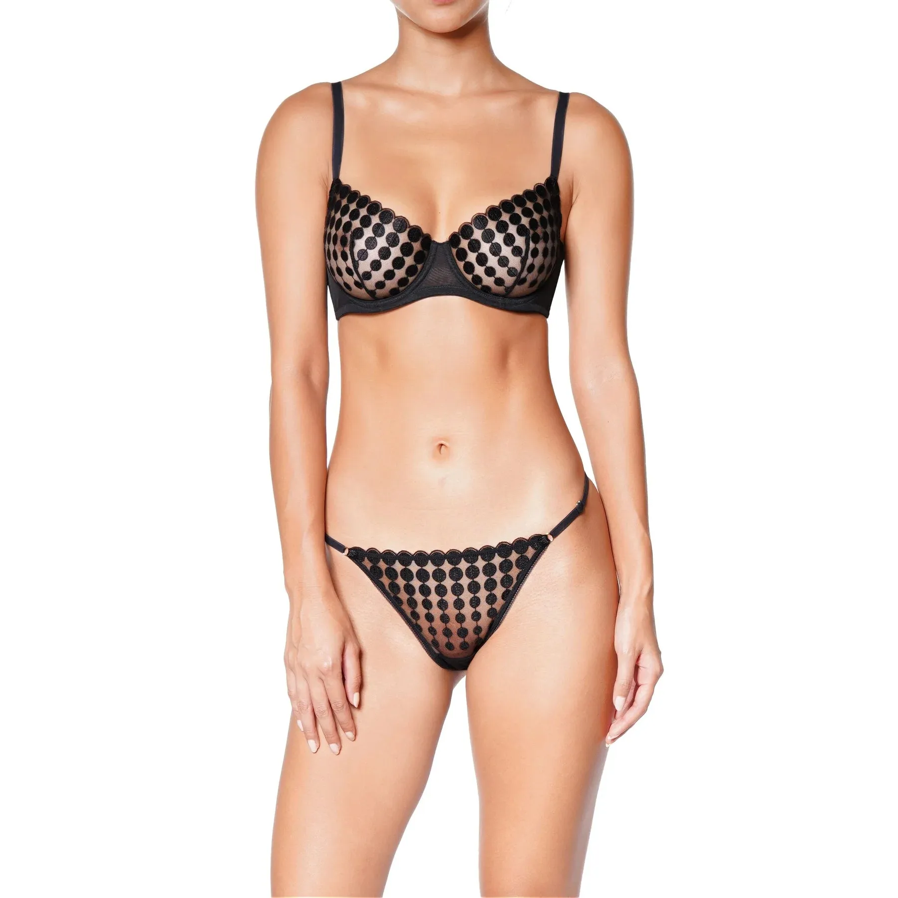 Huit Deco Dots Lace Wired Bra