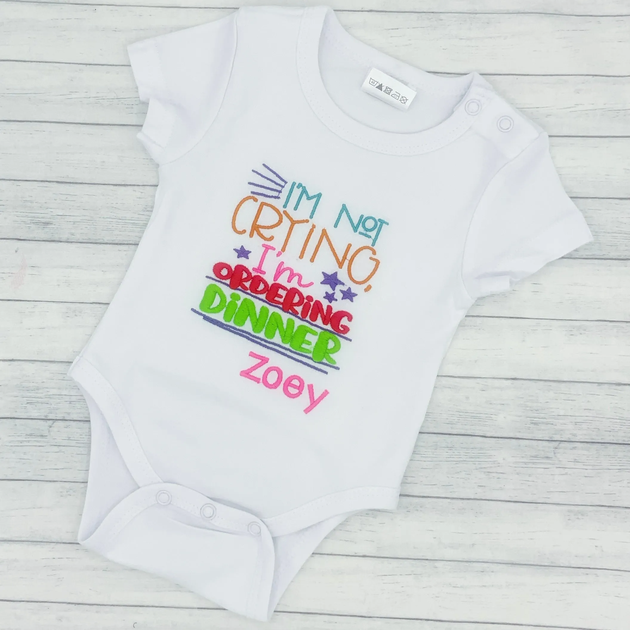I’m Not Crying Bodysuit (pink)