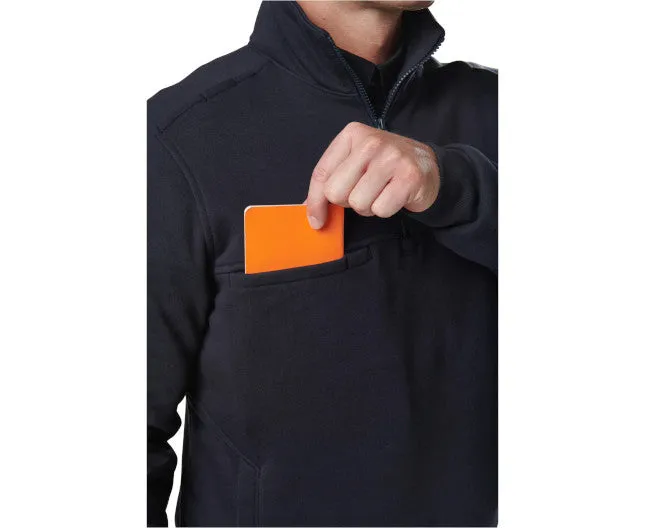 JOB SHIRT 1/4 ZIP 2.0, FIRE NAVY