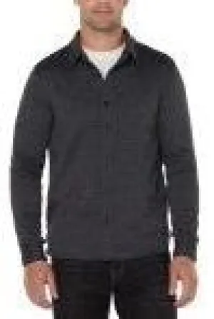 Knit Button Up Long Sleeve Shirt