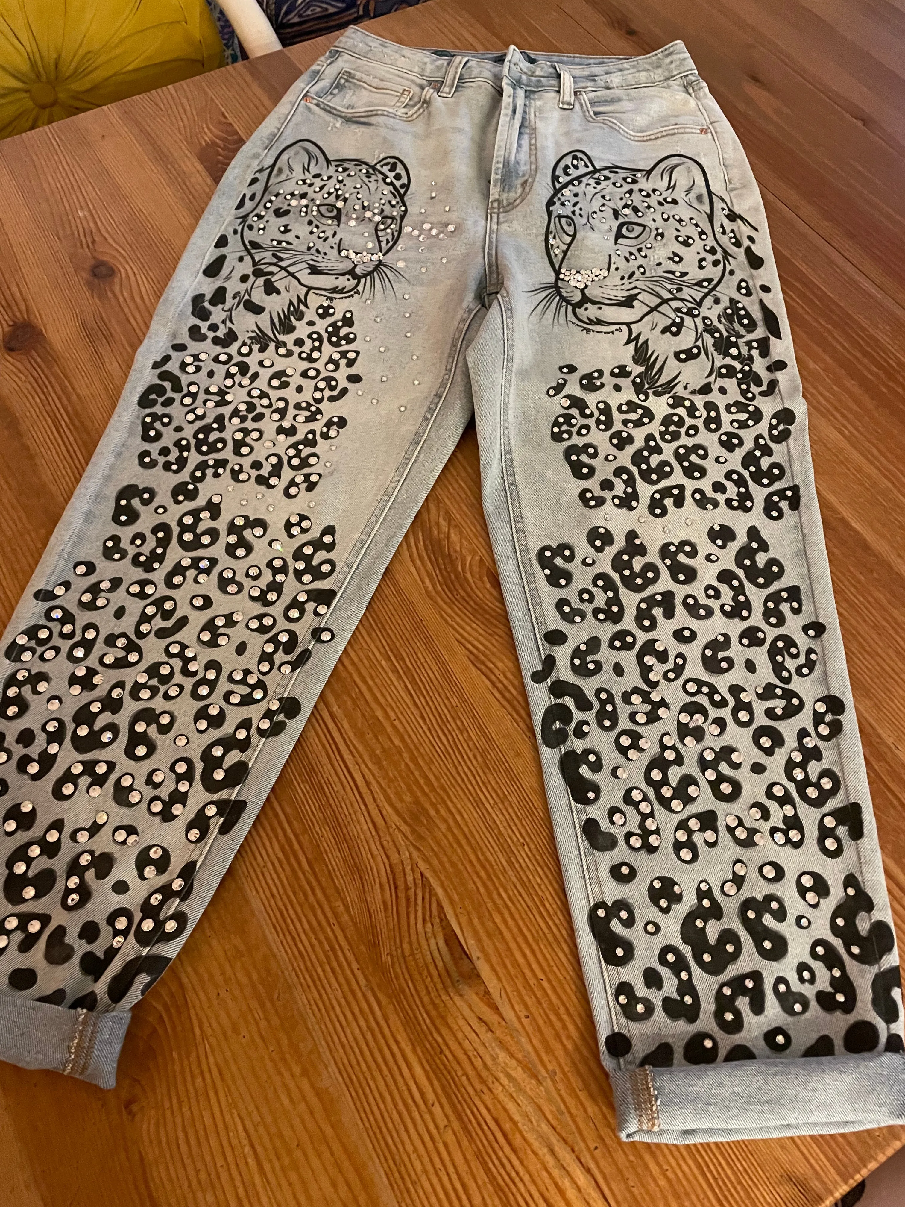 Leopard In Love Denim Pant