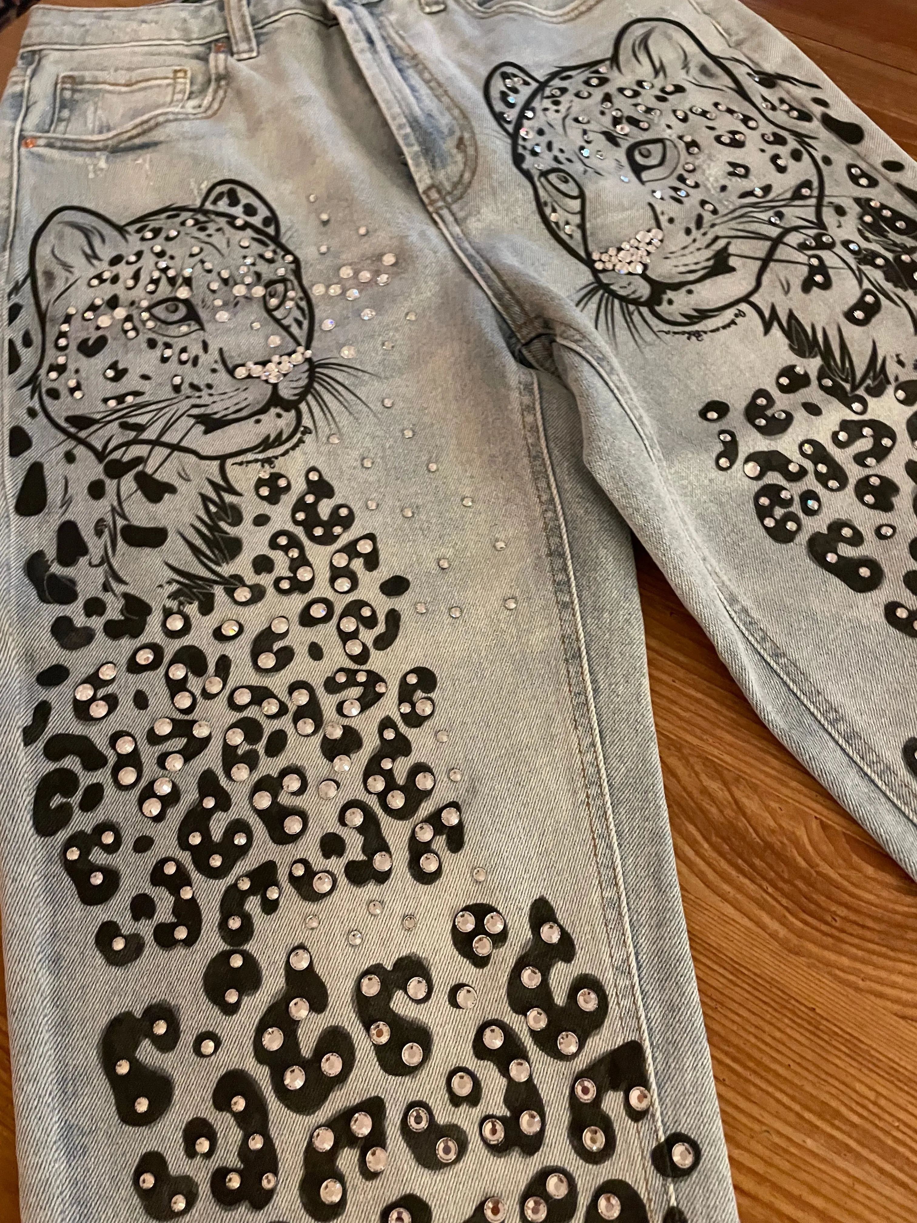 Leopard In Love Denim Pant