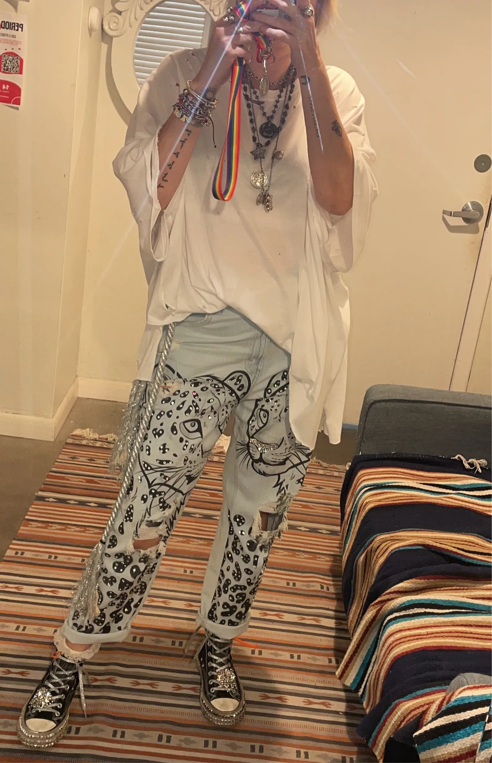 Leopard In Love Denim Pant