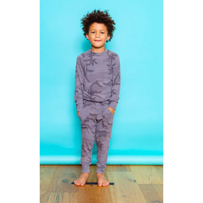 Lew Kids Joggers | Camo | Grey