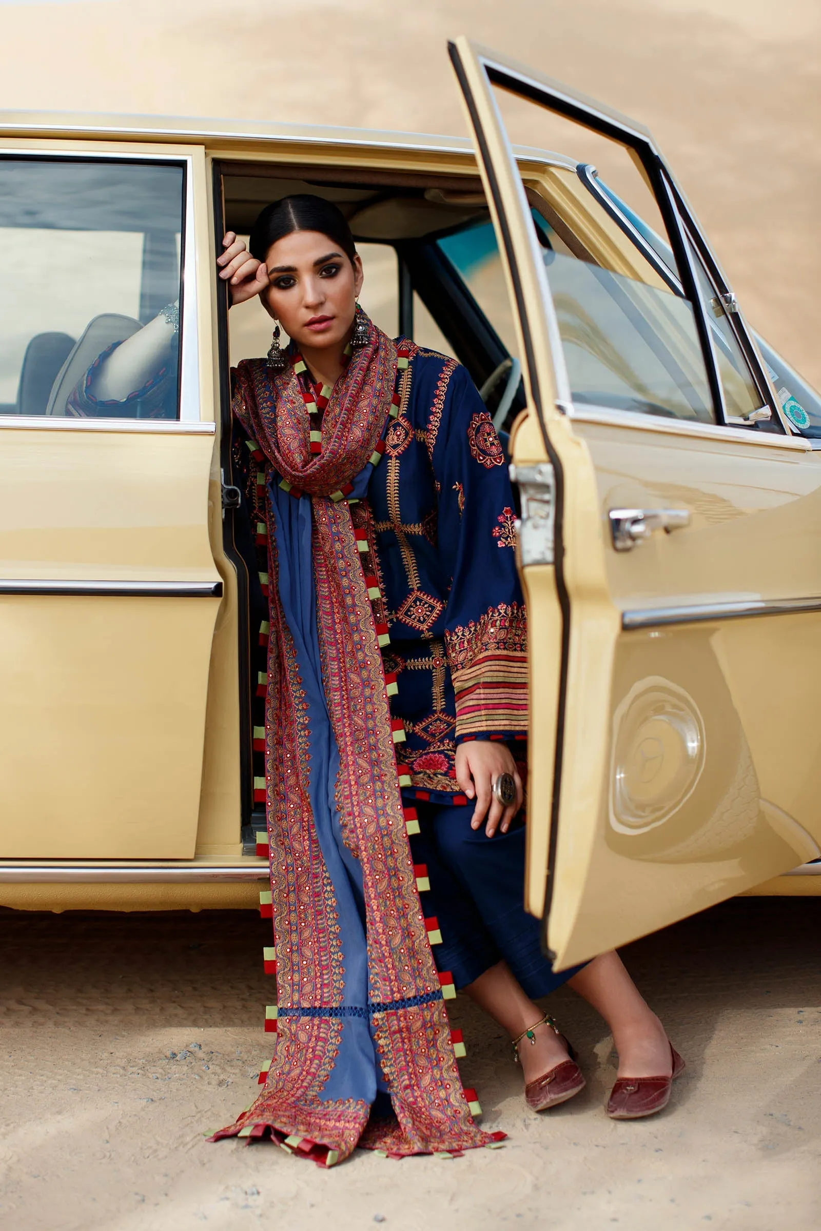 LINA (ZL22-13 B) | Zaha Summer Lawn Collection 2022 | Unstitched Embroidered Lawn Suits