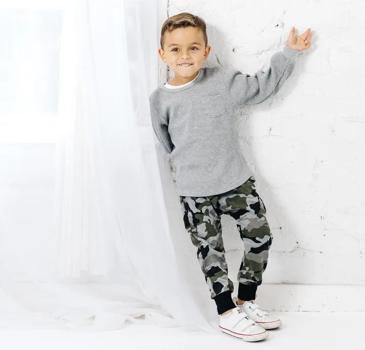 Little Bipsy Camo Joggers