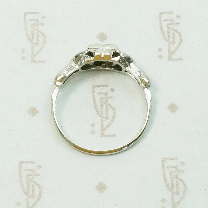 Lovely Little Art Deco Diamond Engagement Ring