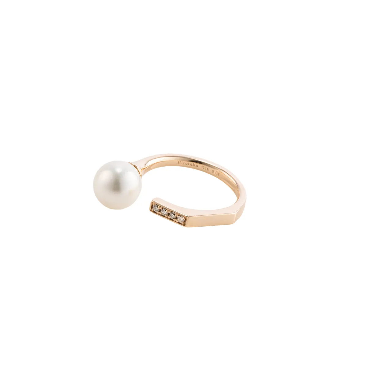 【Made-To-Order】MANHATTAN Pearl Diamond Cuff Ring