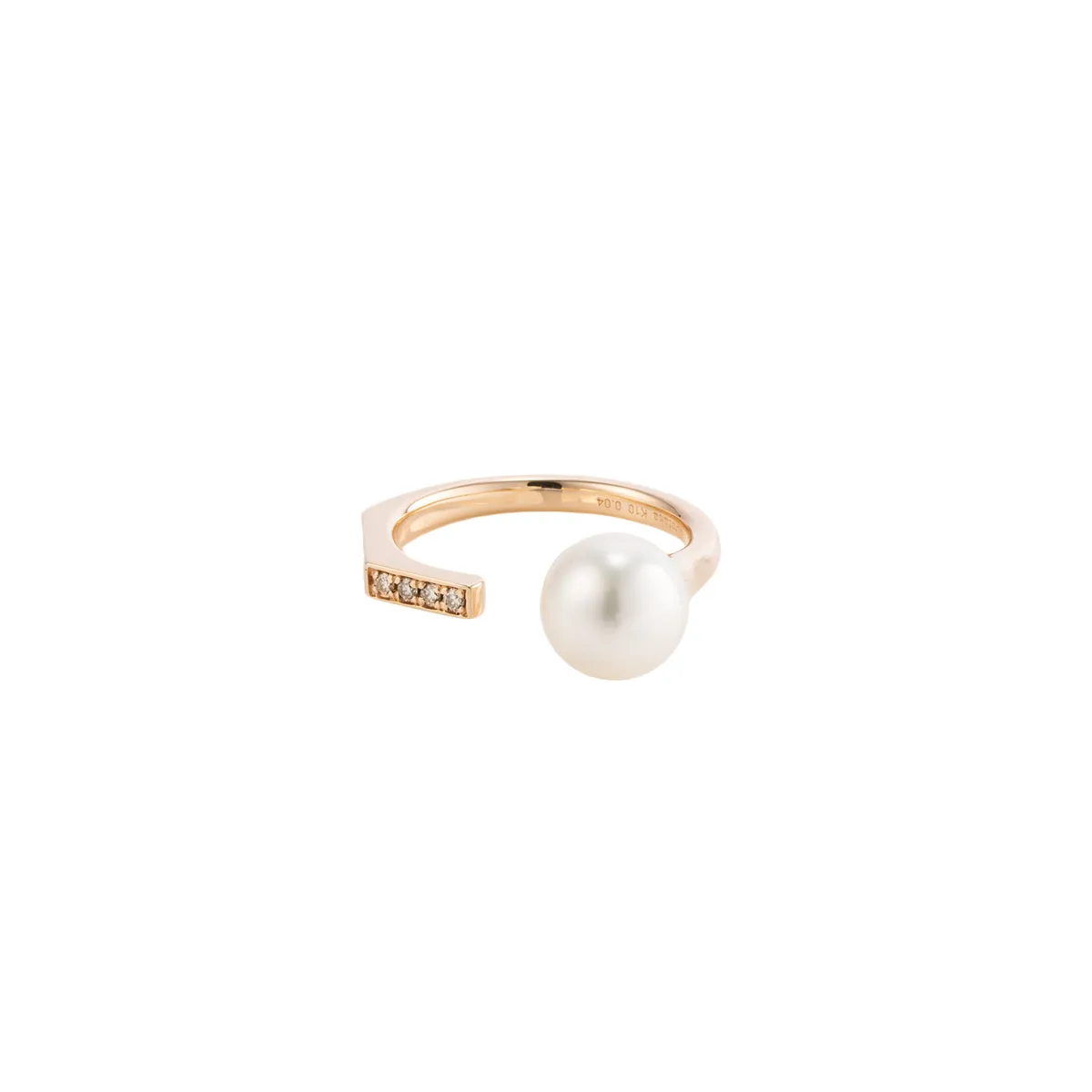 【Made-To-Order】MANHATTAN Pearl Diamond Cuff Ring