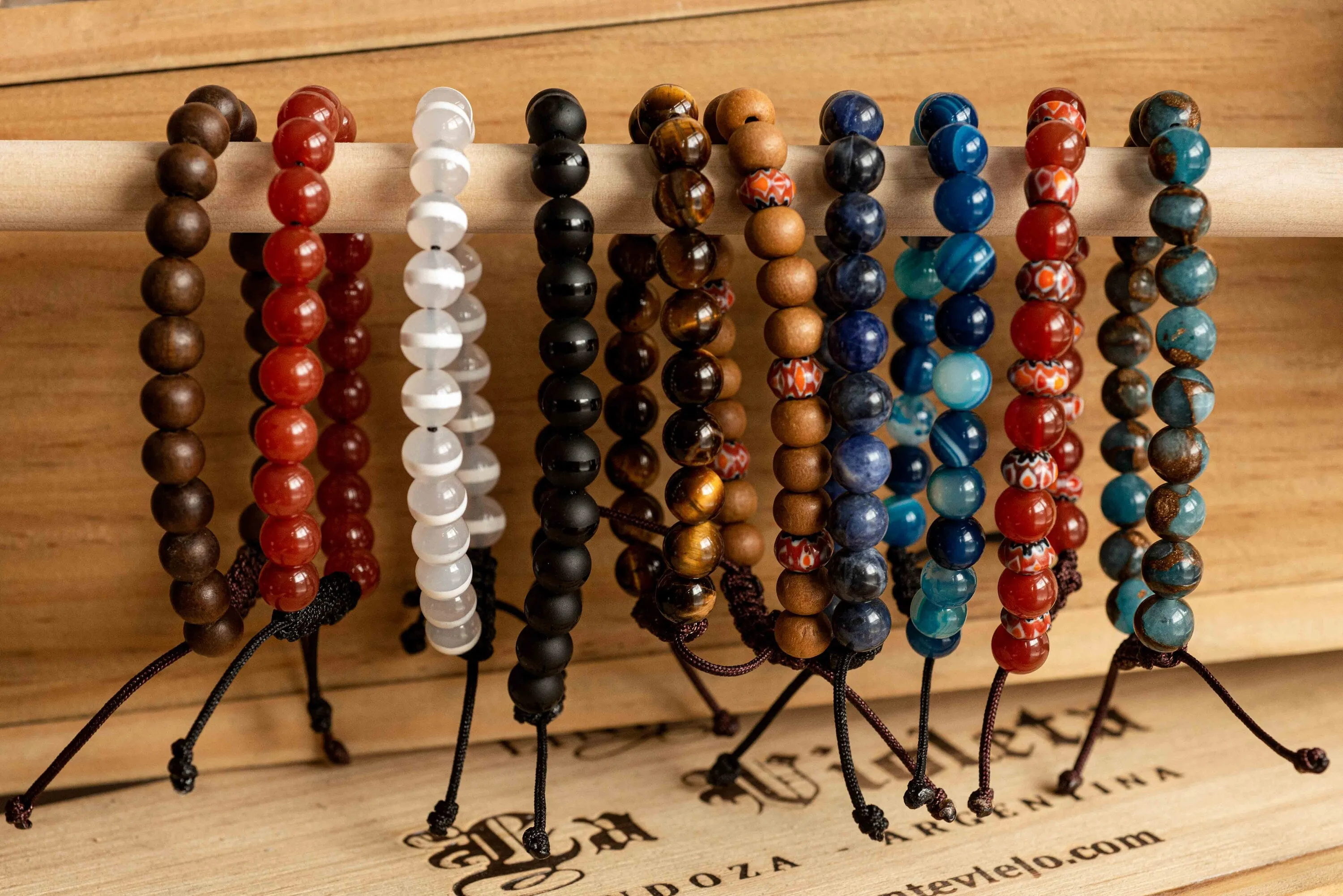 Men's Carnelian Corded Bracelet