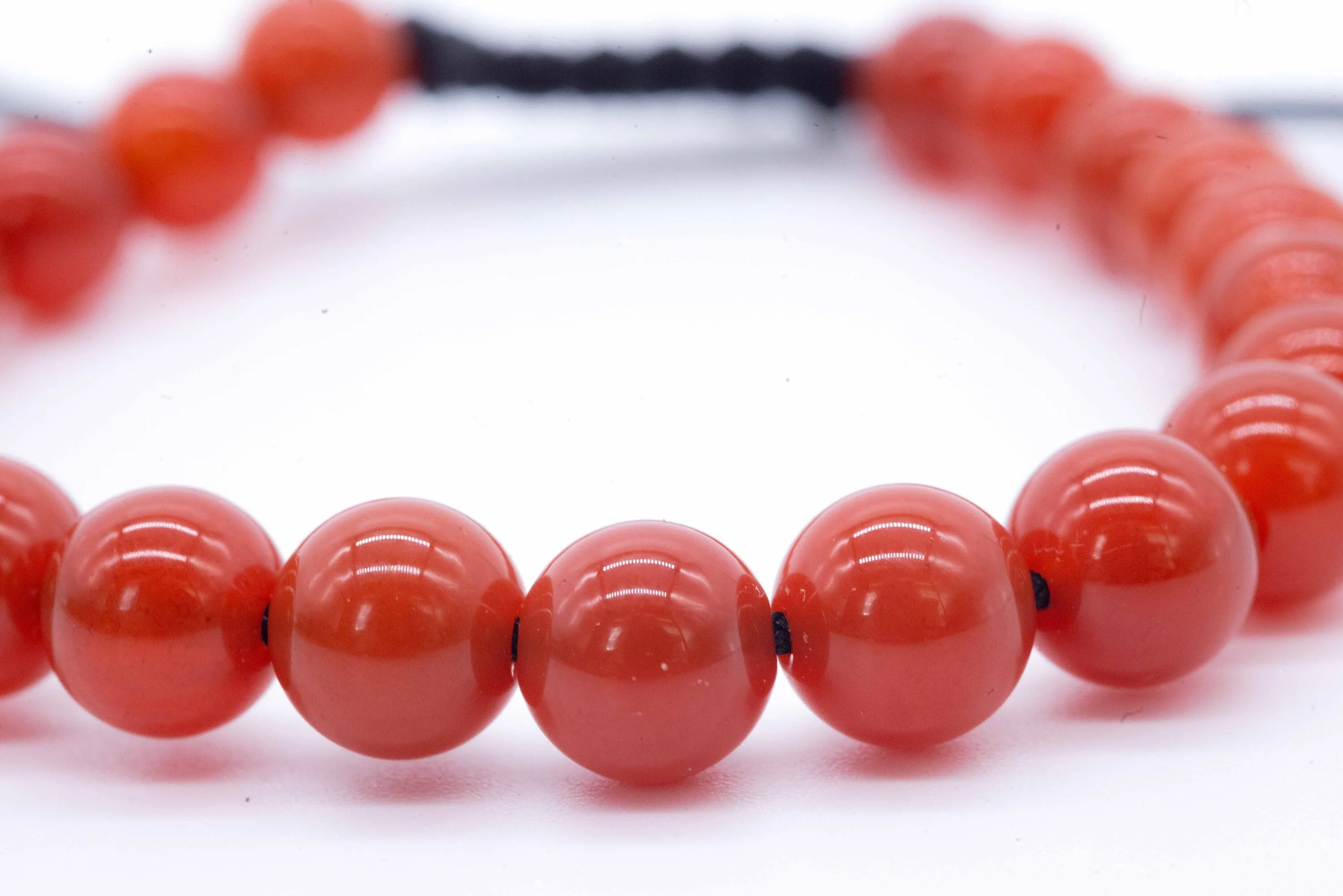 Men's Carnelian Corded Bracelet